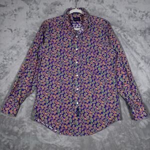 Vintage GANT Paisley Button Down Shirt Made in Hong Kong Size S